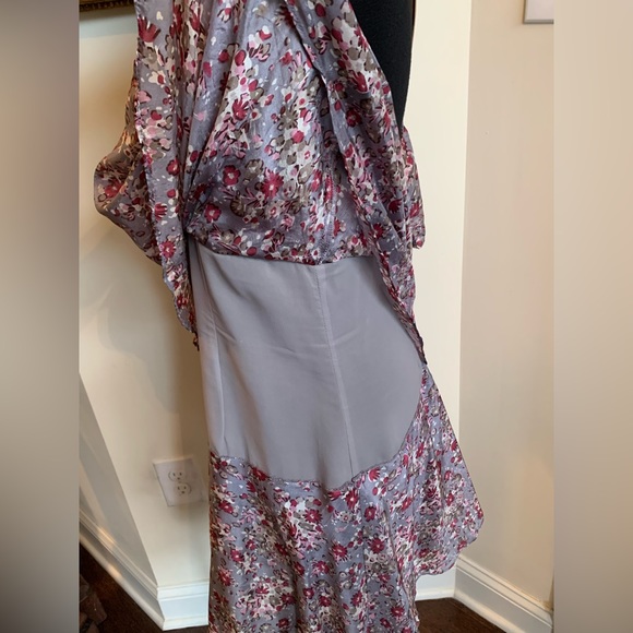 Silk Tiered Floral Summer Dress - Picture 9 of 11